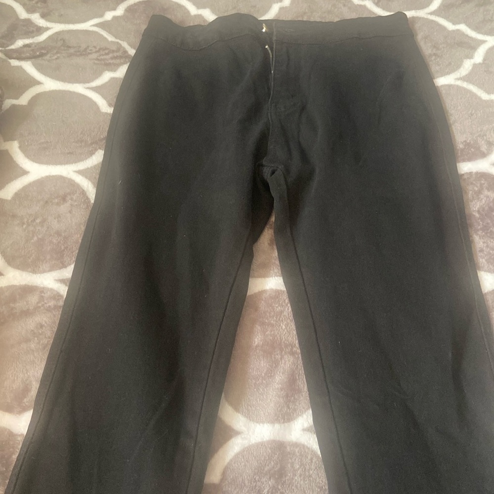 Black, skinny leg jeans